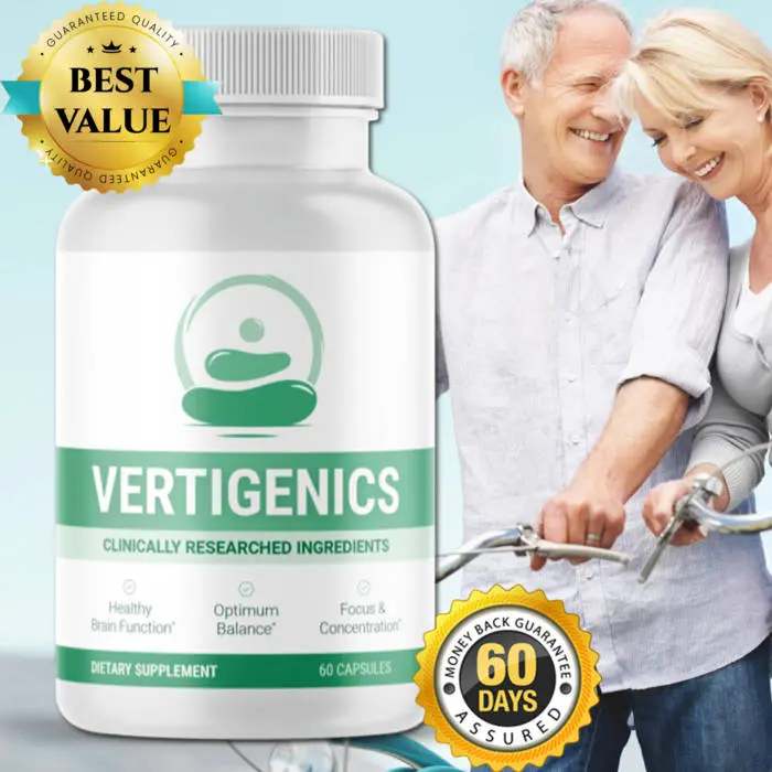 Vertigenics Bottle best value with smiling old couple