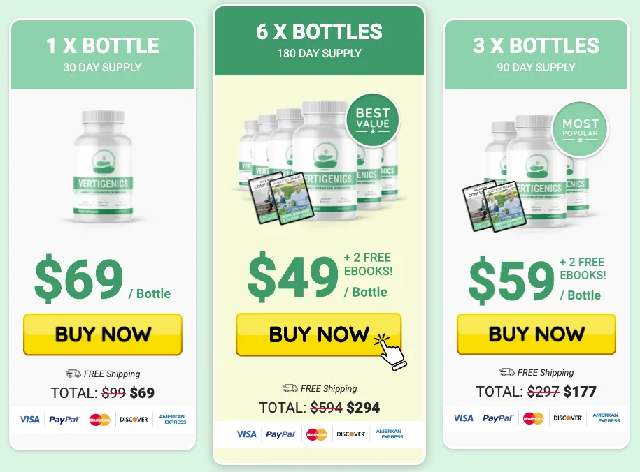 Vertigenics Official Pricing and Discount Packages Buy 1 3 or 6 Bottles